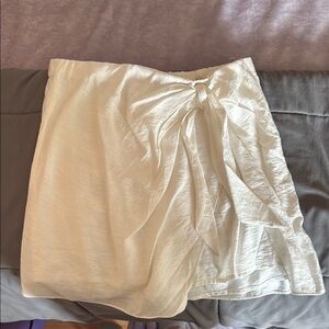 Linen White Skort